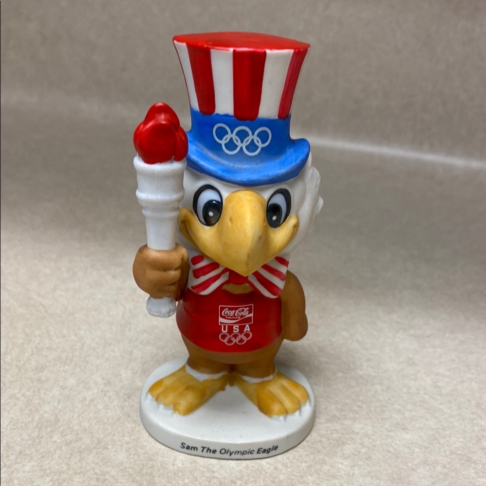 Coca-Cola Olympic Eagle Figurine 1980 Sam the Olympic eagle